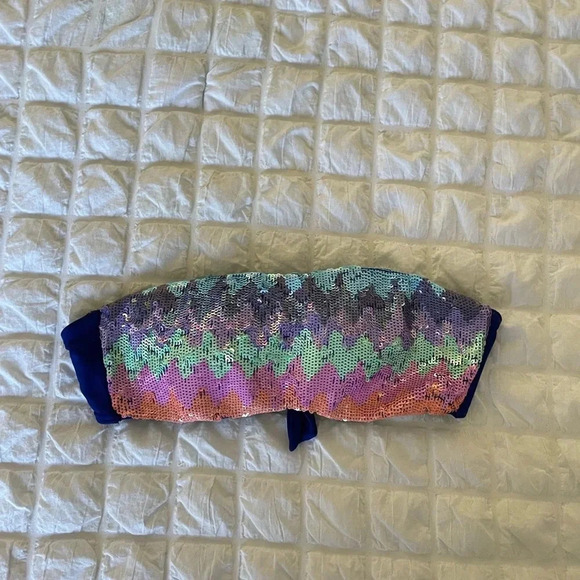 Victorias secret sequin bandeau bikini top - Picture 2 of 6